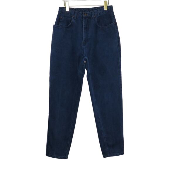 1990s Vintage Jordache High Rise Dark Wash Straight Leg Mom Jeans Size 14 30" - Picture 2 of 7